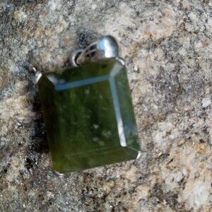Unique Vesuvianite (Idocrase) 925 Pendant